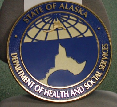 Alaska Dept of Health and Social Services Wall Seal